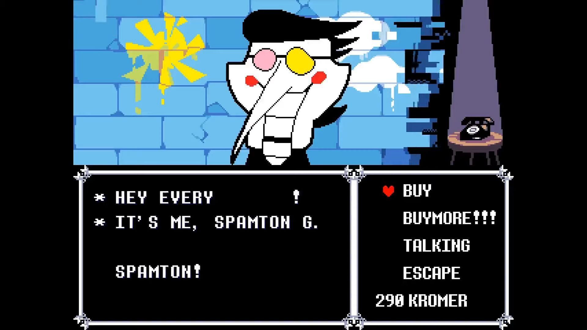 Spamton in Deltarune (Image via Toby Fox)